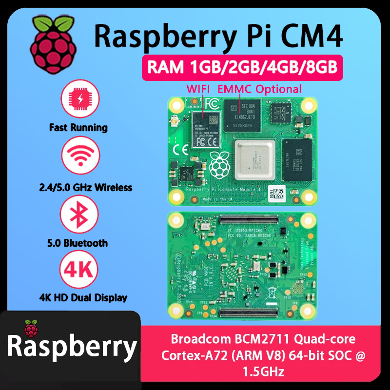 Raspberry Pi Compute Module 4 8Gb 32Gb Emmc - Raspberry Pi CM4 1 Go/2 Go/4