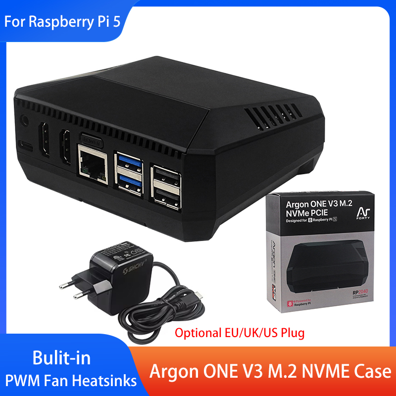 Argon One V3 M.2 Nvme Case - Boîtier Argon ONE V3 M.2 NVME,