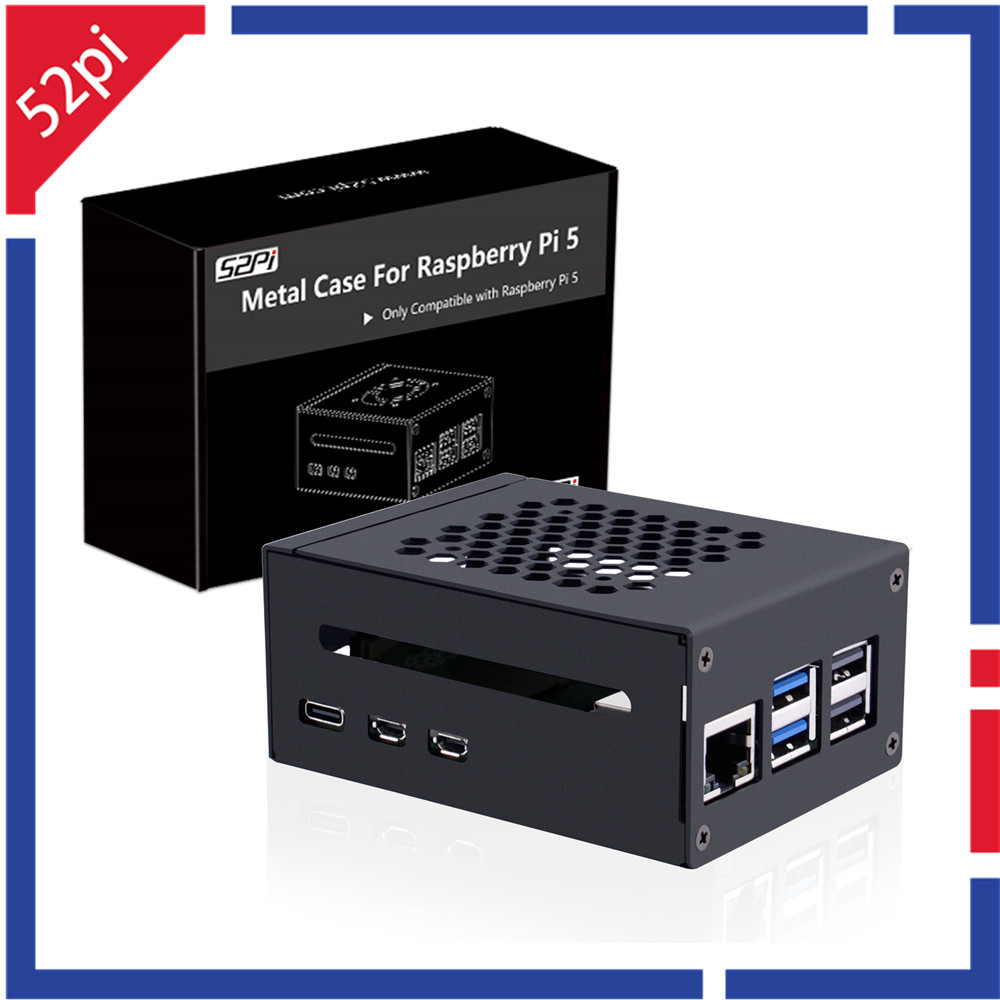 Argon One V3 M.2 Nvme Case - Boîtier métallique Raspberry Pi 5 52Pi,