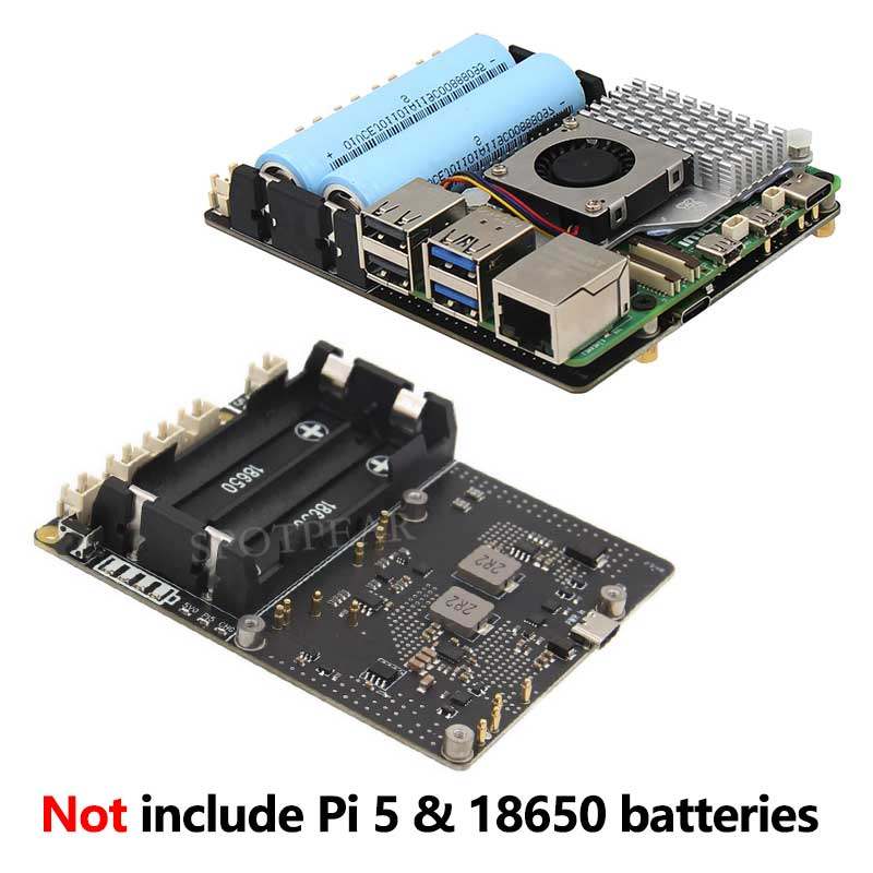 Carte UPS Raspberry Pi 5 18650 - Raspberry Pi Uninterrupted Power Supply Ups 18650 avis et prix